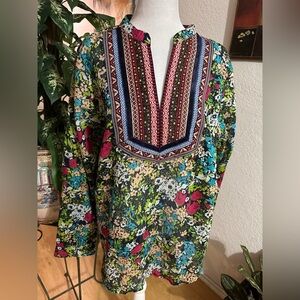 Magazine floral blouse size XL